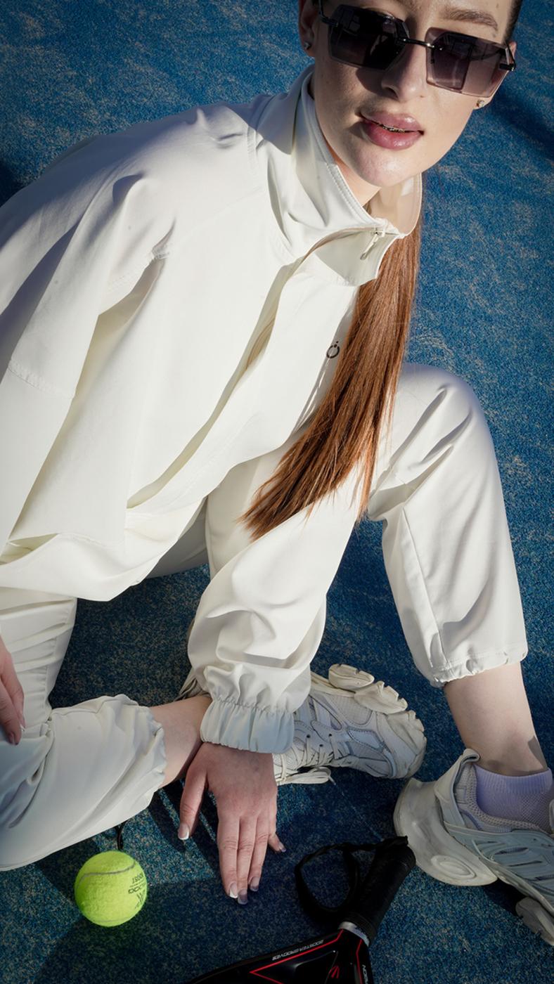 White jacket Balance signature